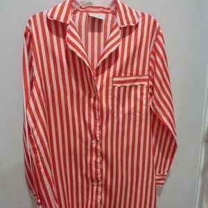 VTG Jayre California Sleepwear Women's Size S Shirt PJs Long Sleeves HONG KONG